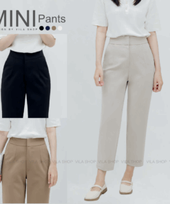 VILA | MINI PANTS TM03 กางเกงเจ็ดส่วนเอวสูง  งานตัด VILA