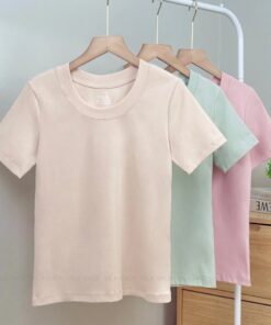 VL86 เสื้อยืด  VILA Super soft คอกลมแขนสั้น ผ้าดีมาก