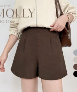 VILA | Molly Shorts Vi16 กางเกงขาสั้นซิปหลัง มีซับใน