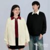 VILA | Yuno Sweater VL121 เสื้อสเวตเตอร์คอกลม กระดุมหน้า