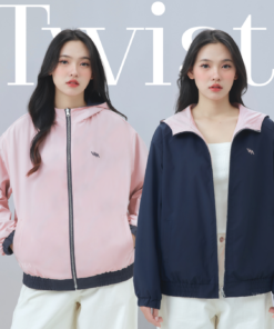 VILA | Twist Hoodie VL122 เสื้อแจ็คเก็ต ฮู้ด ใส่ได้ทั้ง 2 ด้าน