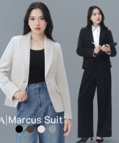 VILA | Marcus Suit VL126 เสื้อสูท Slim Fit (เฉพาะเสื้อ)